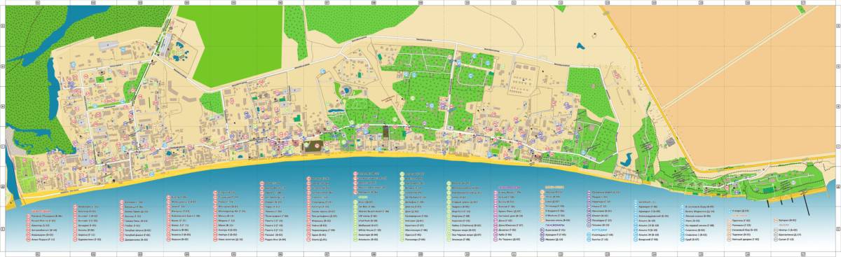 Карта Коблево