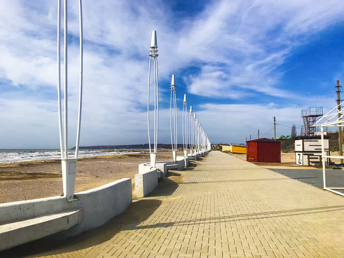 Пляж Коблево сегодня