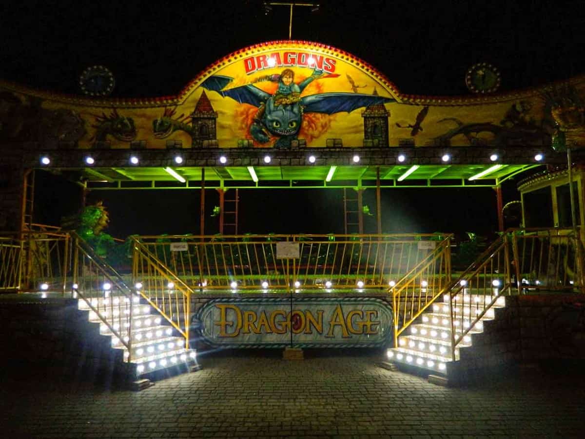 поезд американские горки