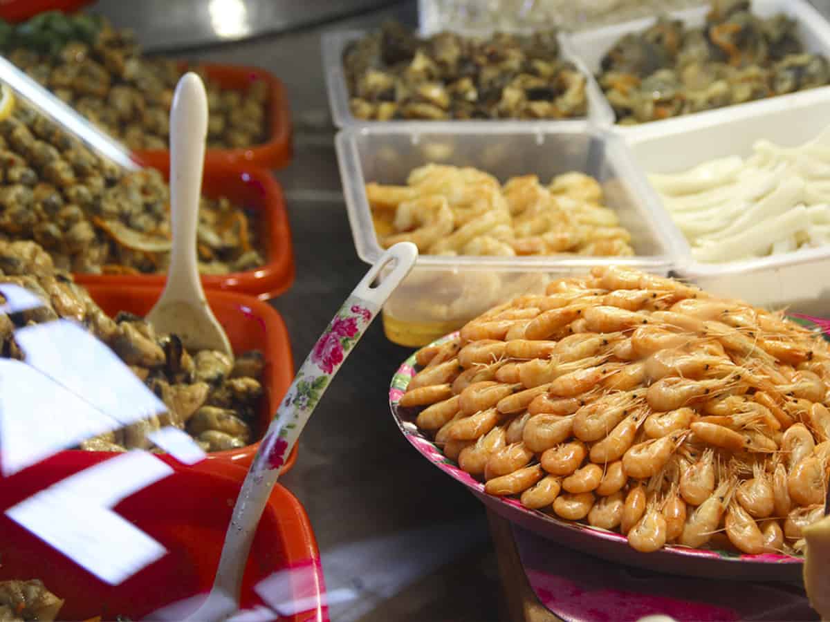 купить креветки рынок Коблево