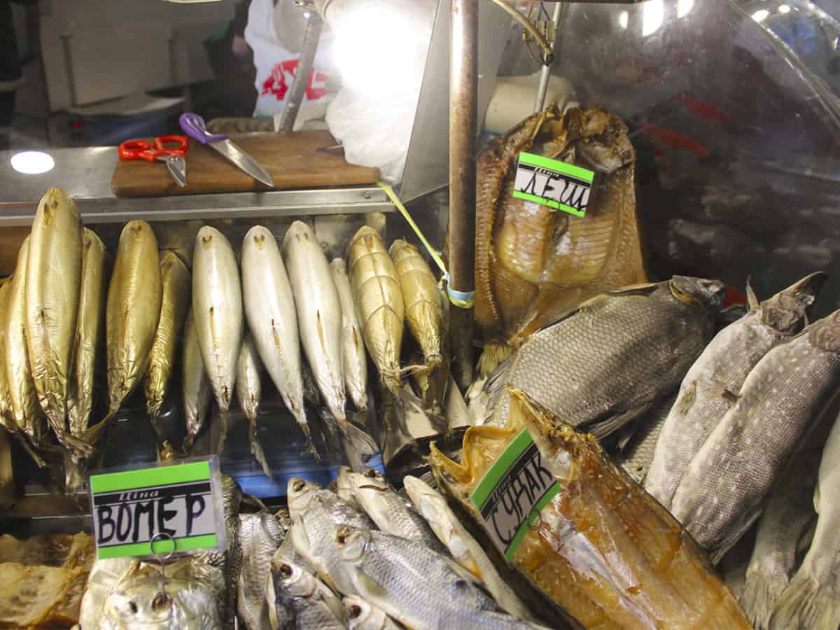 сушеная и копченая рыба