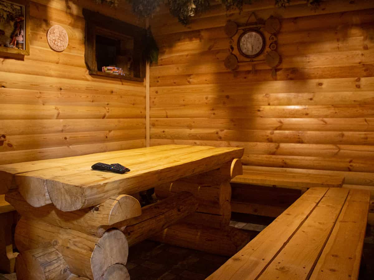 Предбанник в бане Эко Черное Море в Коблево