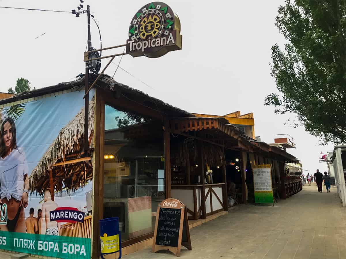 кафе Тропикана в Коблево сегодня