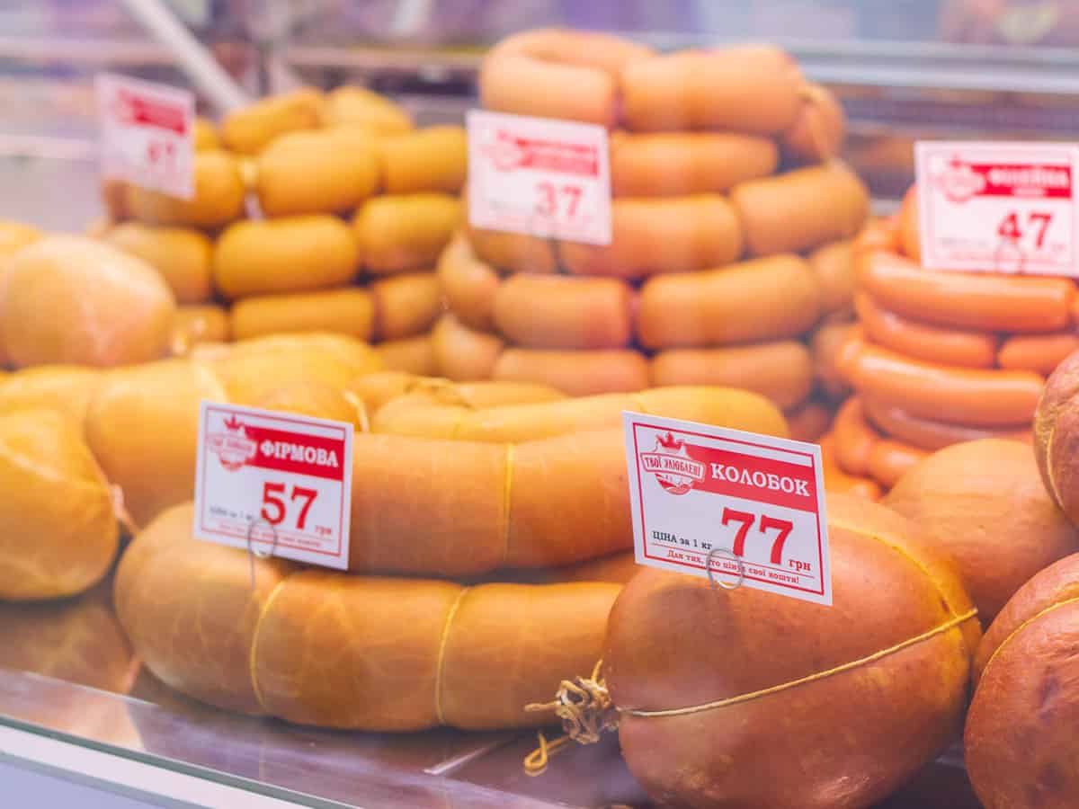 Колбасы и сосиски в Коблево