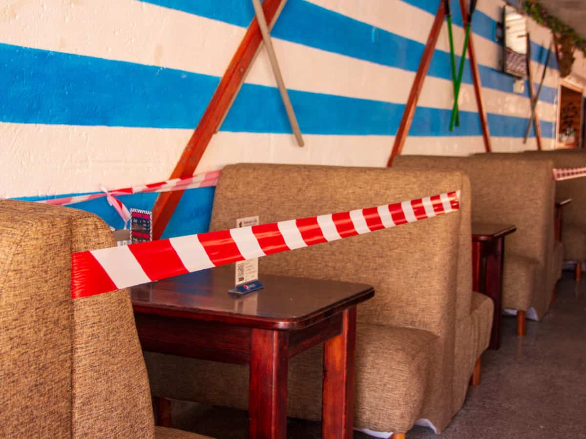 Столики с дистанцией Коблево