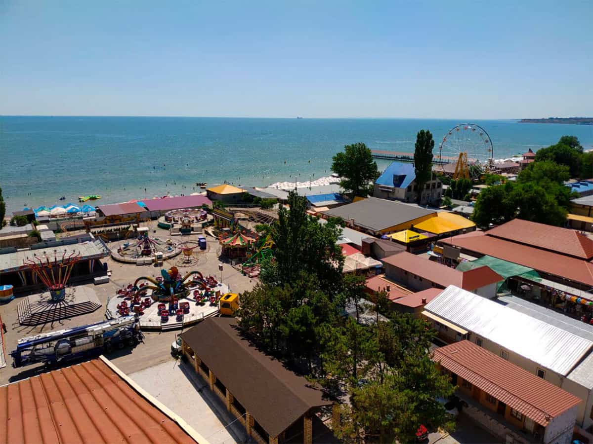 коблево с высоты