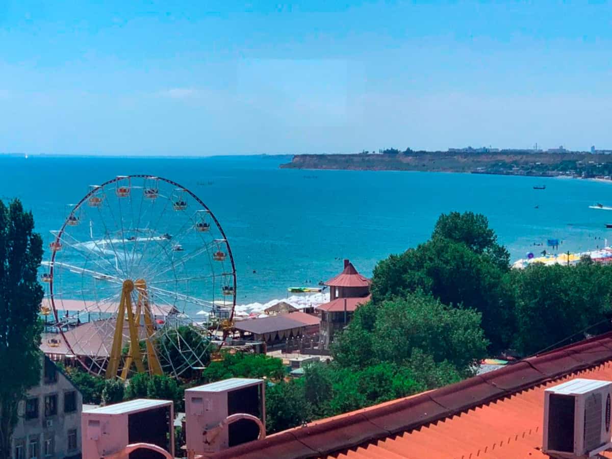 вид на Коблево с отеля Атлантик