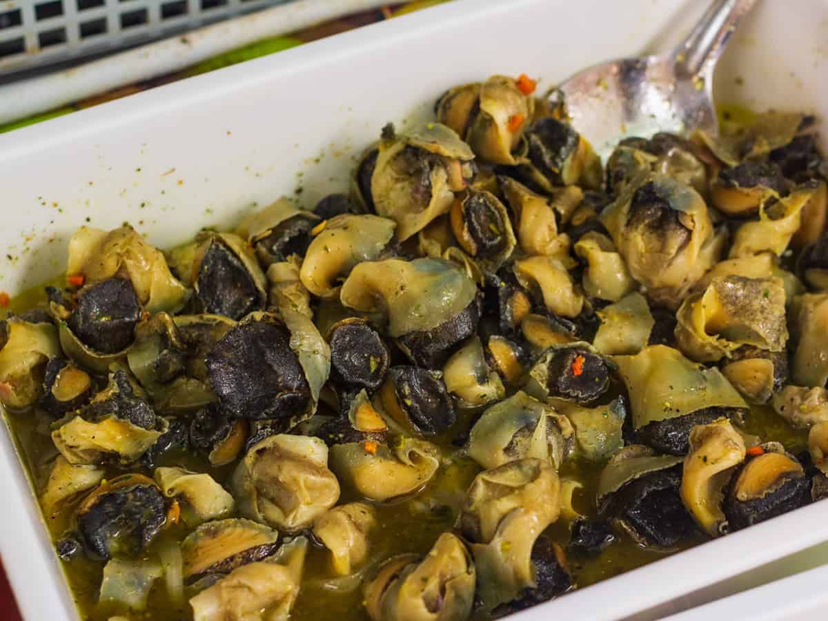 Маринованные рапаны в Коблево