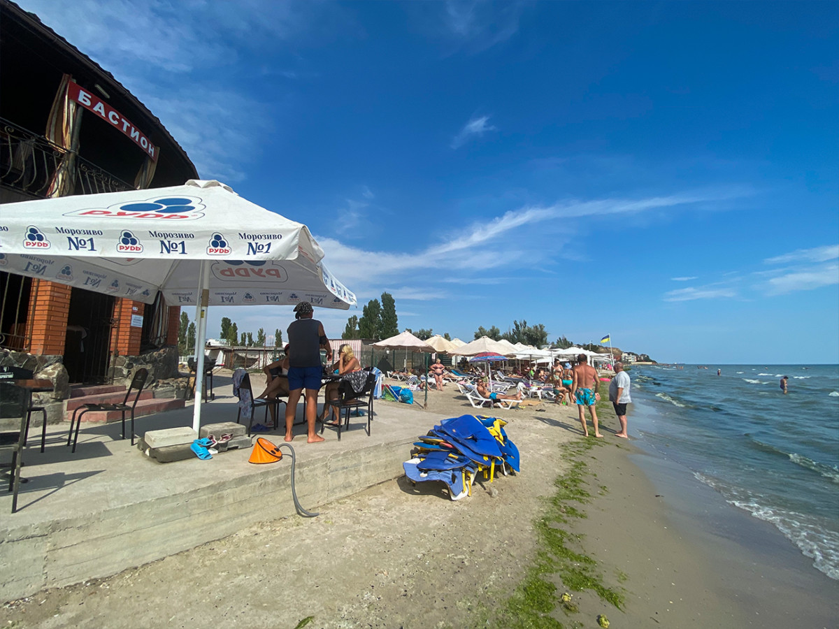фото моря и пляжа в Коблево