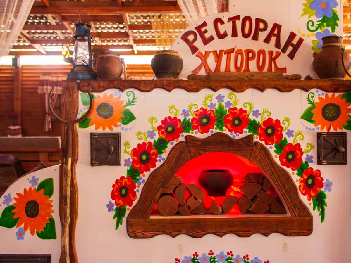 Печь с декором Коблево