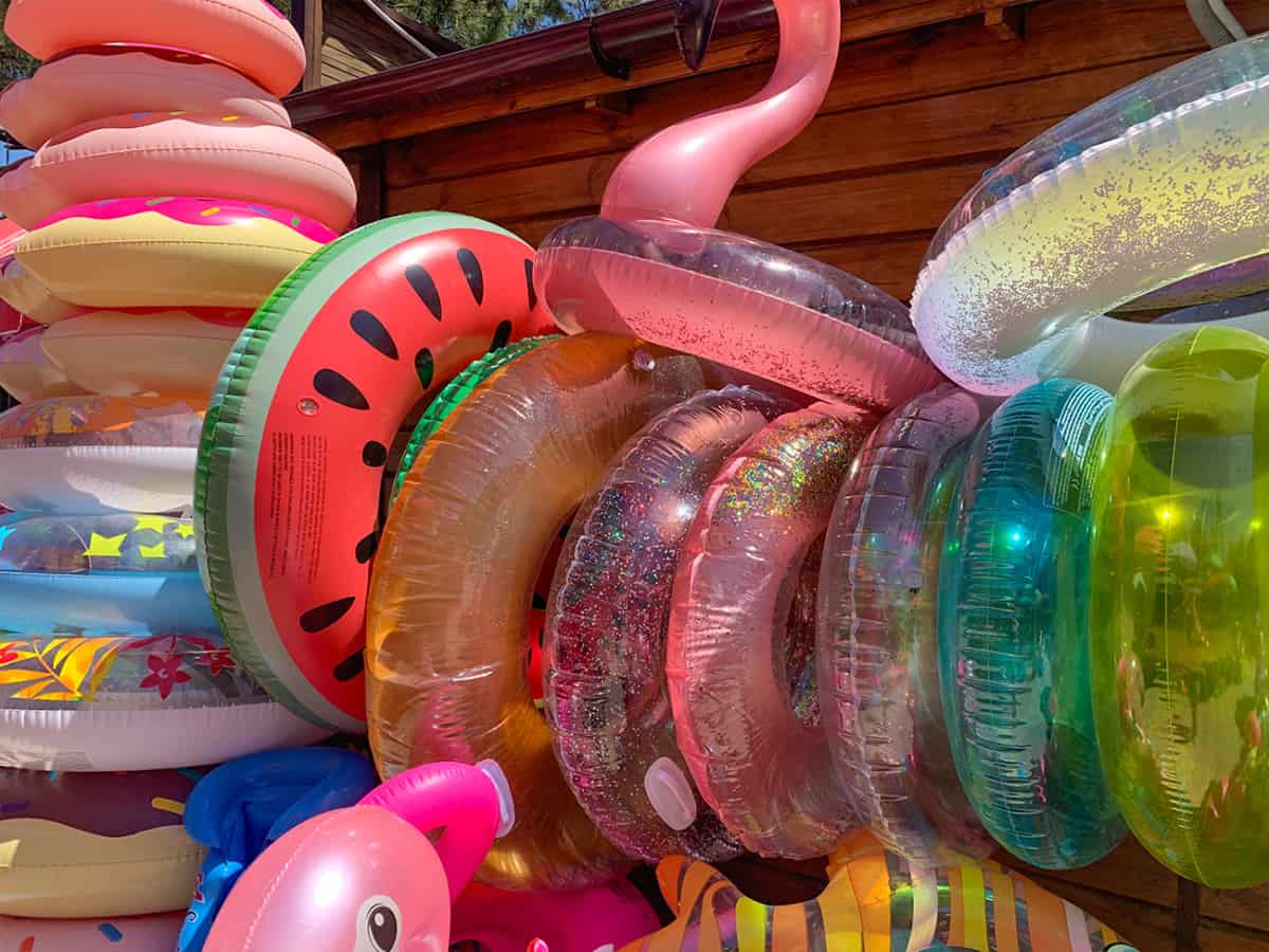 Ассортимент кругов для плавания Коблево