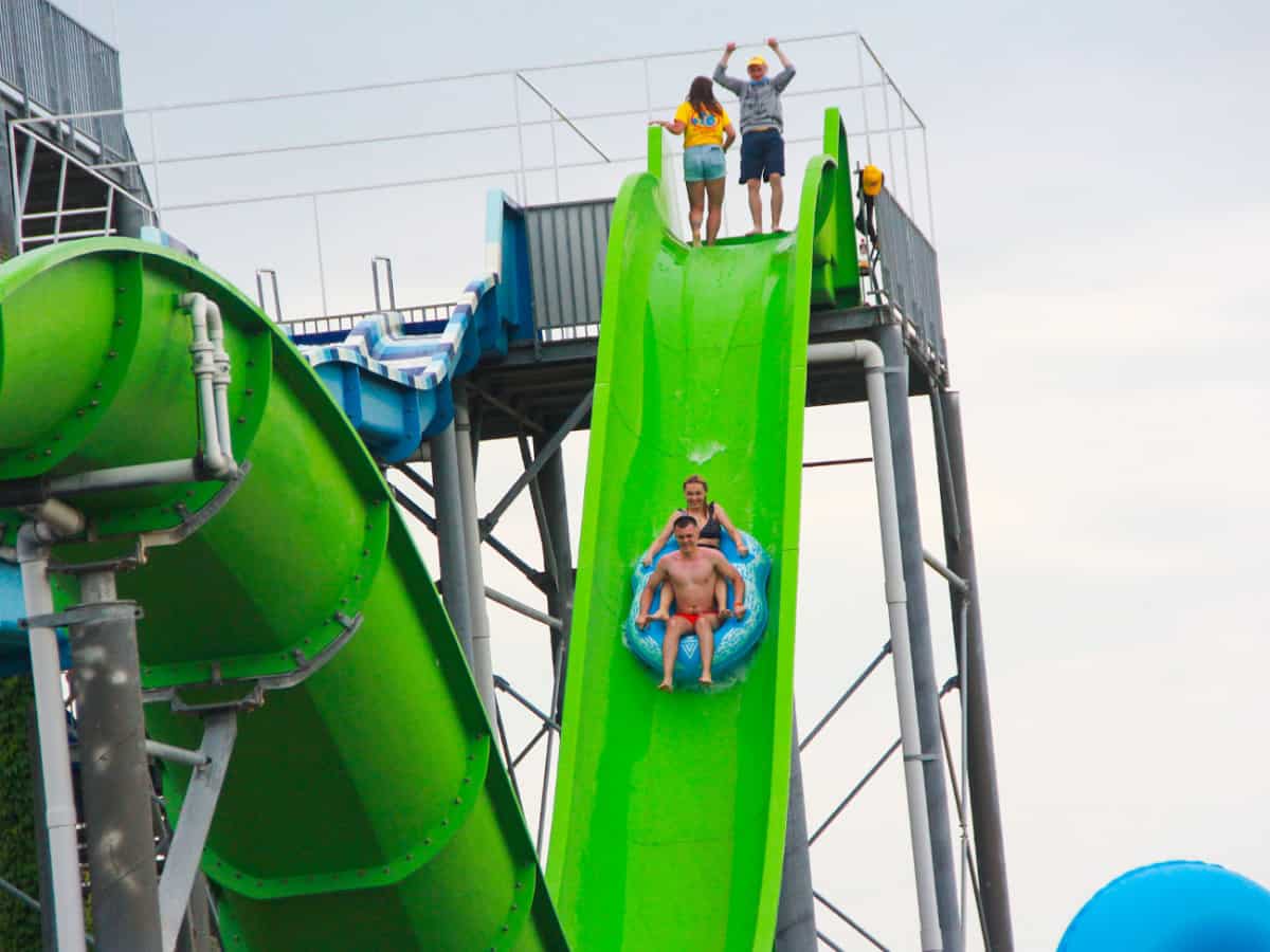 Спуск с горки Коблево