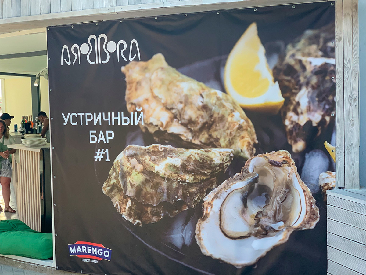 Устричный бар курорт Коблево