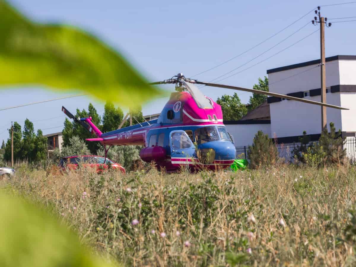 фото вертолет в Коблево