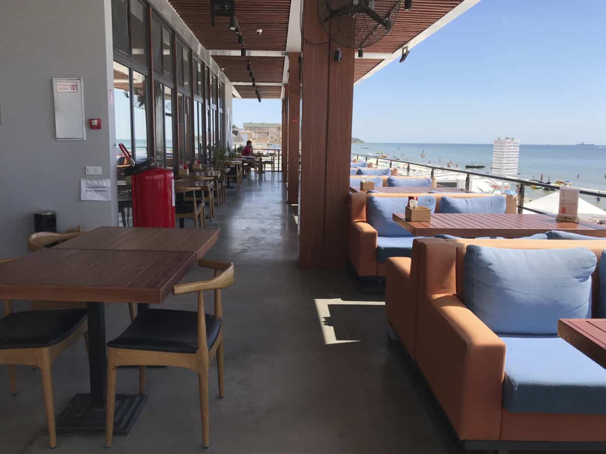 Коблево 28.08.2020 ресторан с видом на море на Молдавских базах