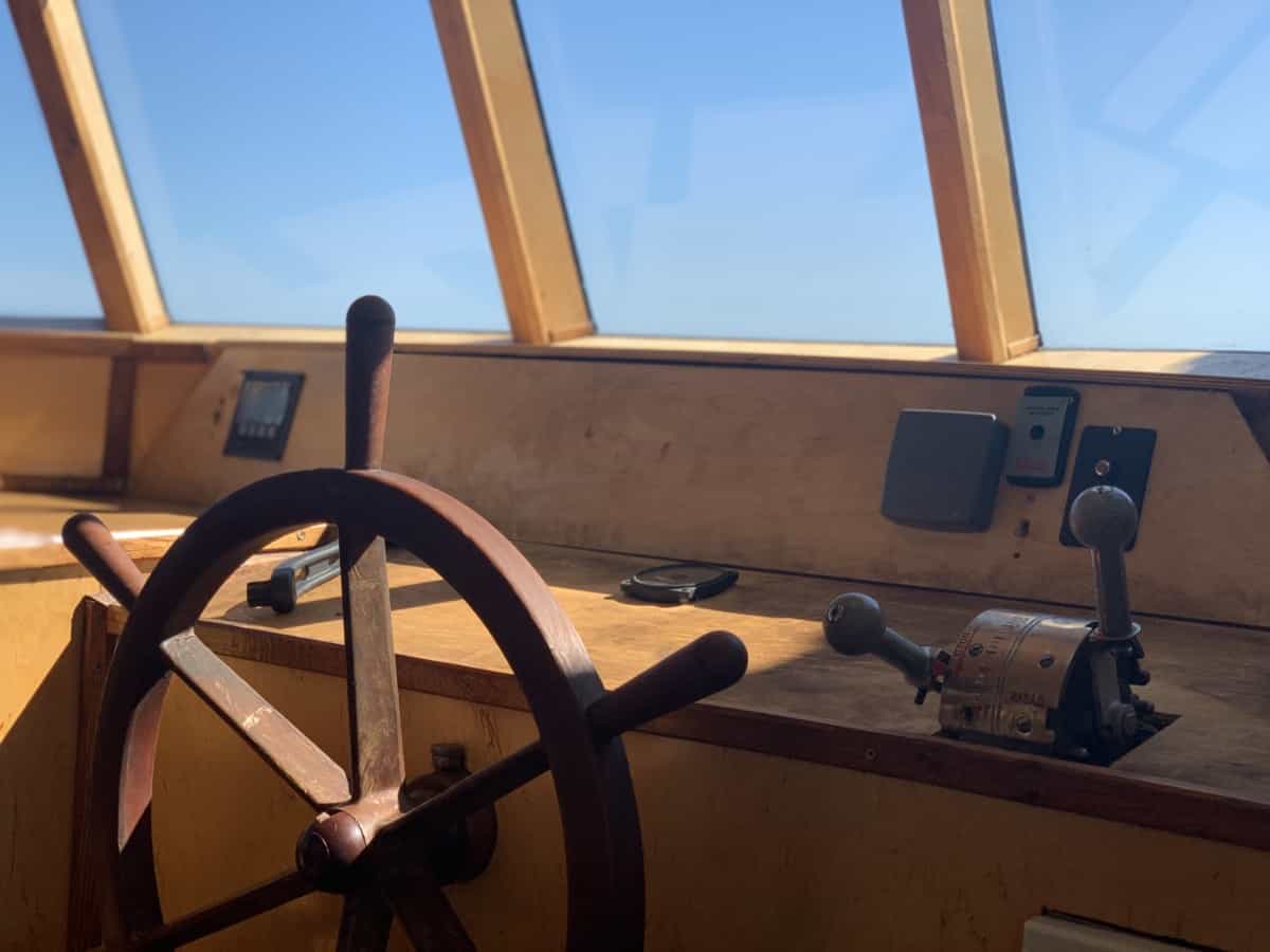 Фото Коблево 25.08.2020 кабина капитана на теплоходе