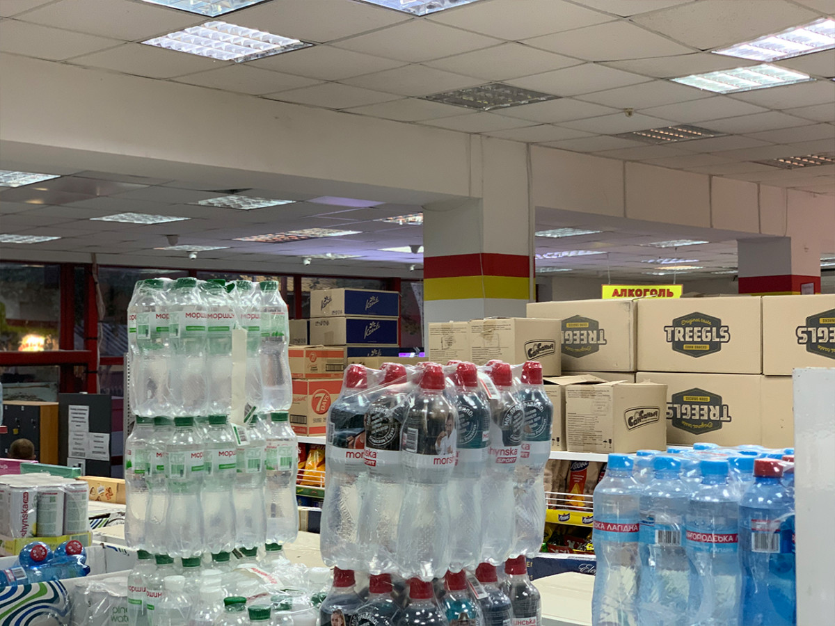 Товар в супермаркете Марка в Коблево