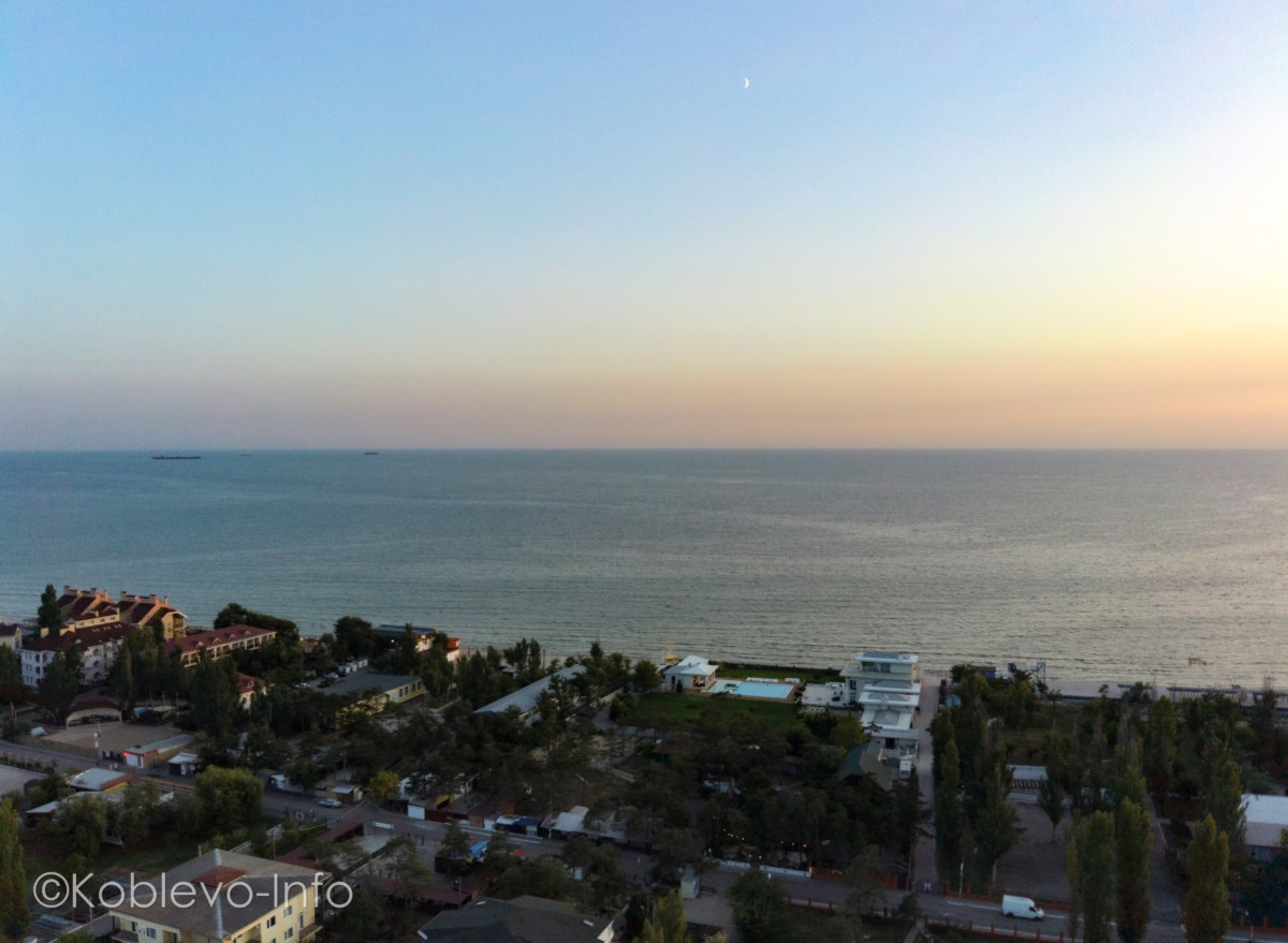 Море в Коблево с высоты фото