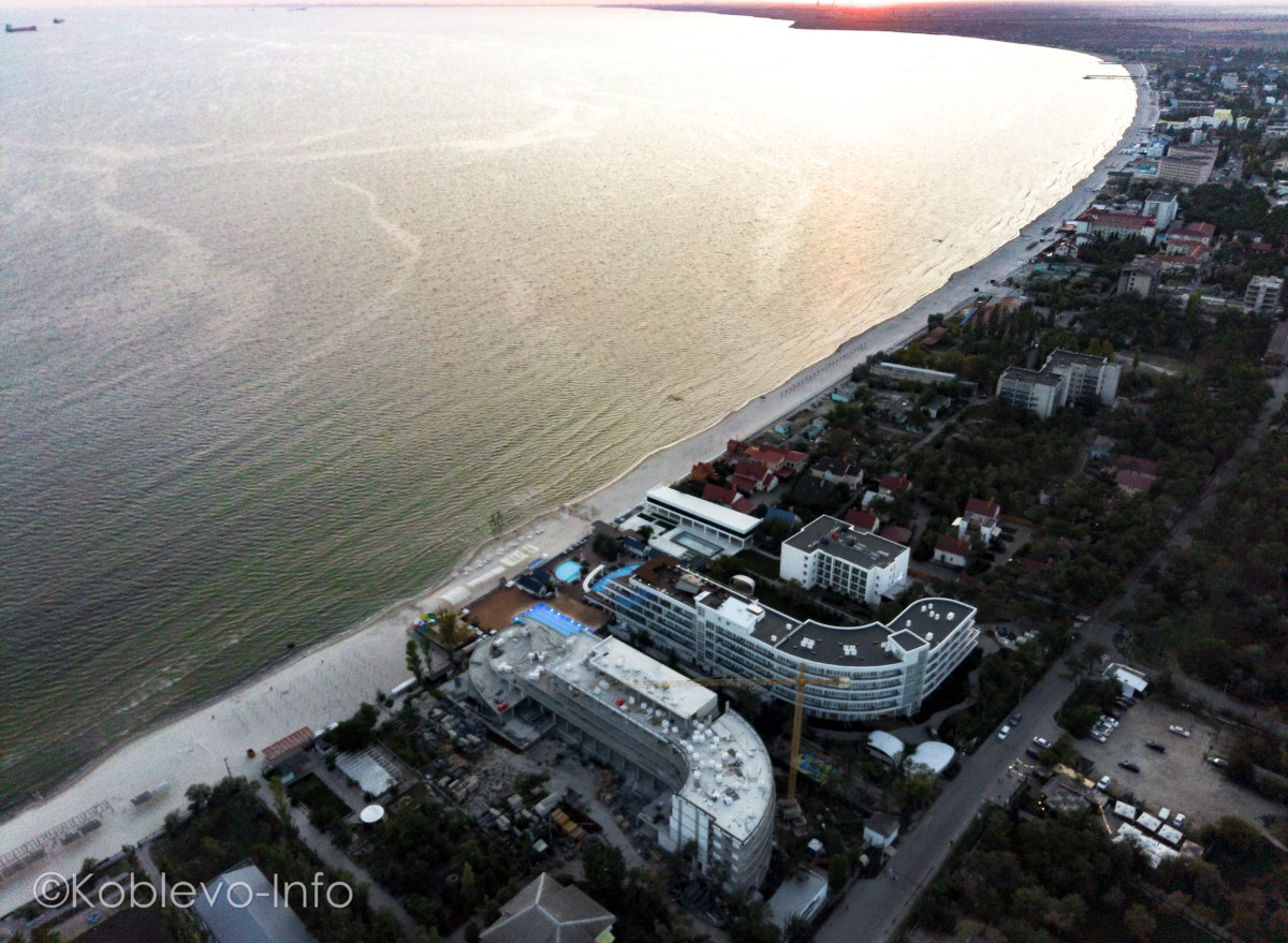 Коблево с высоты отель Де Ла Вита