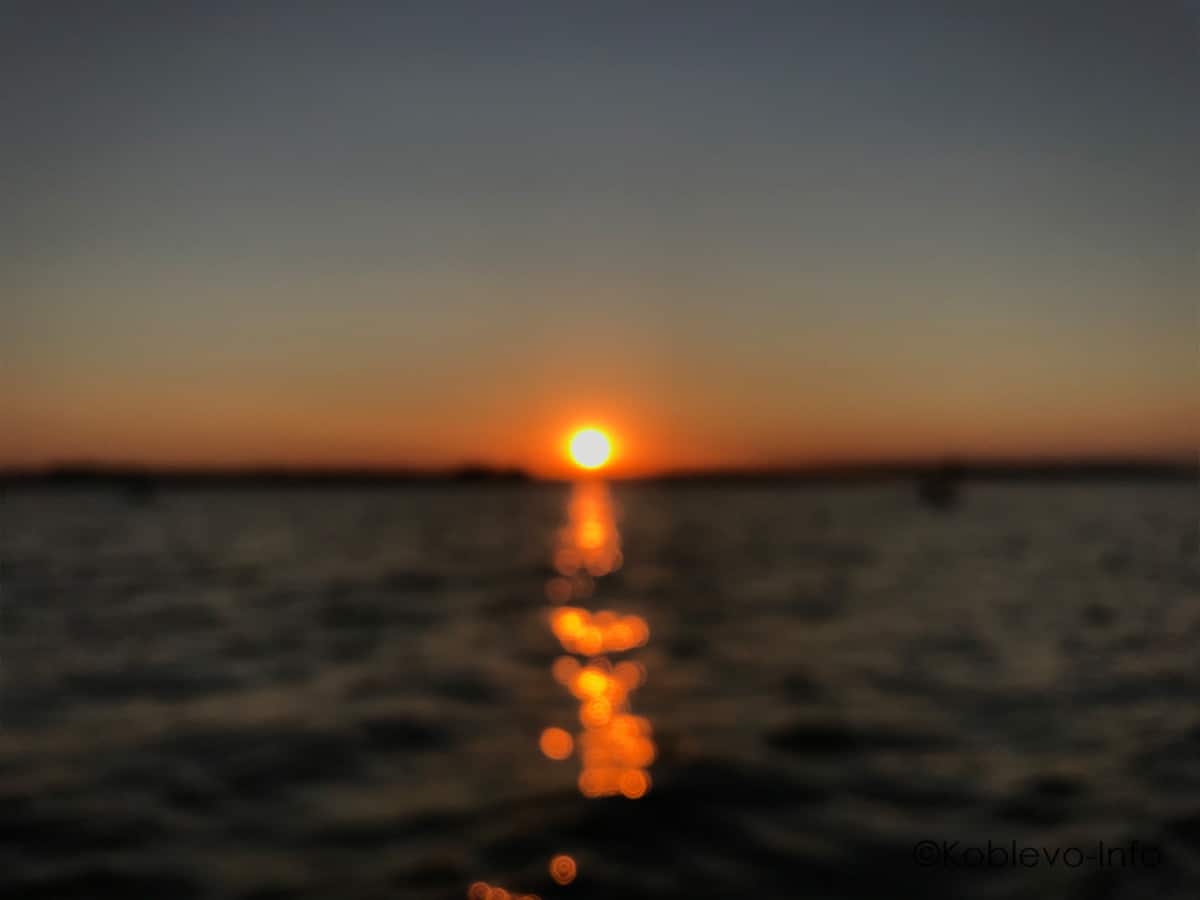 обои закат на море в Коблево