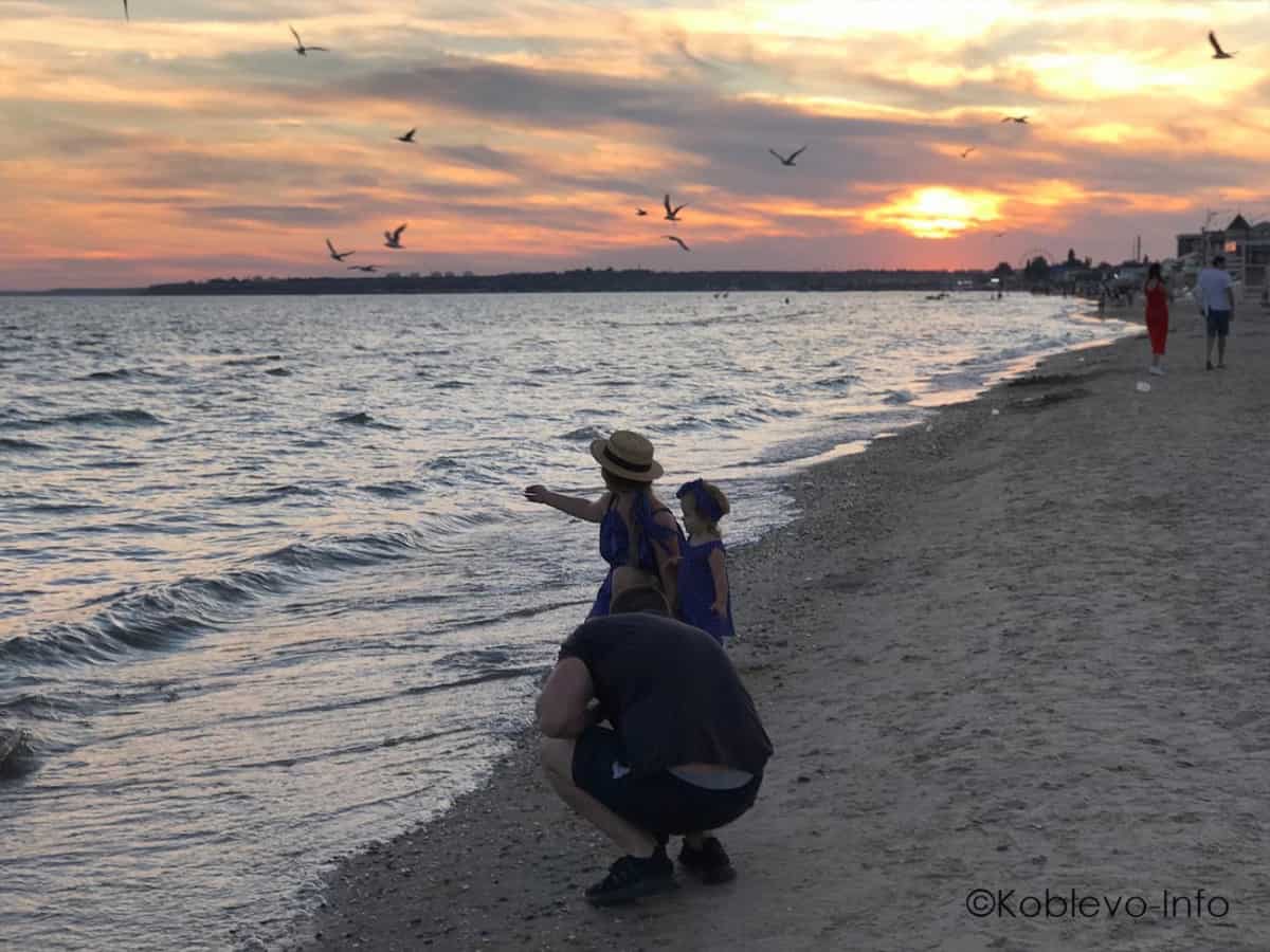фото заката в Коблево