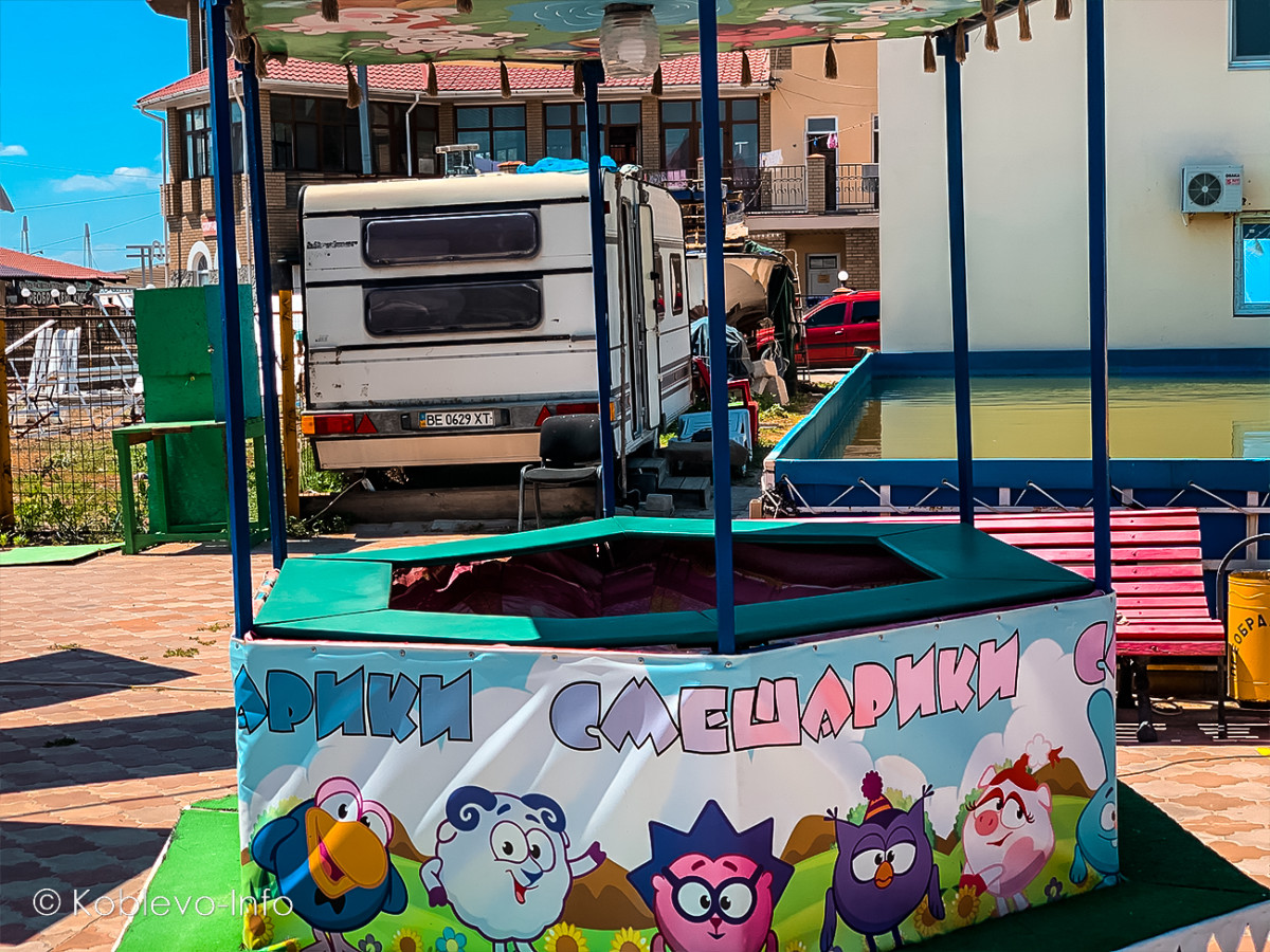Аттракционы в Молдавской части Коблево