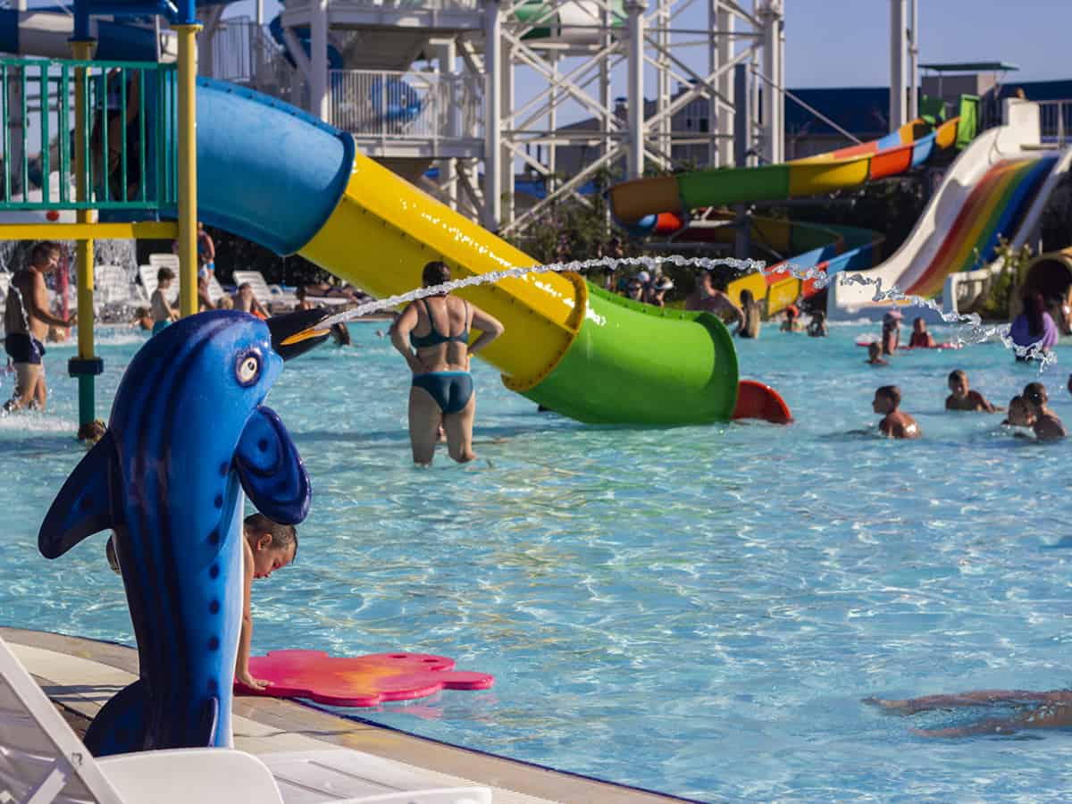 Горки для детей в Аквапарке Коблево