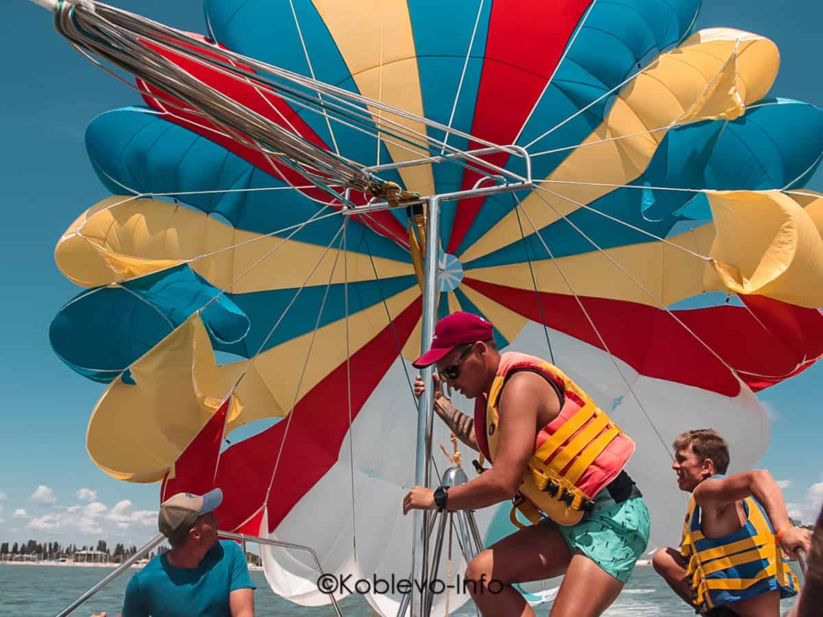 Полет с парашютом в Коблево