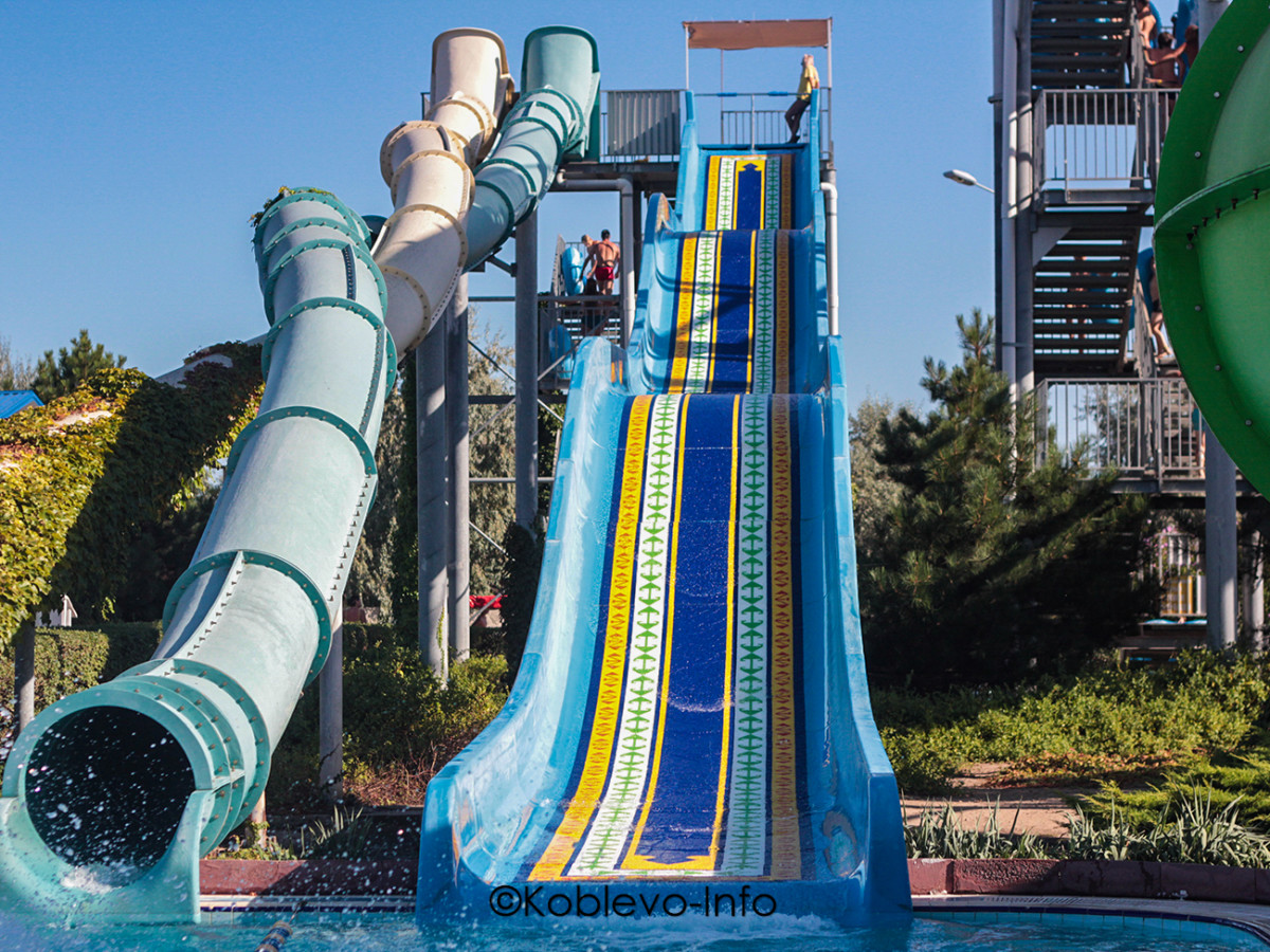 Фото горок в аквапарке Коблево