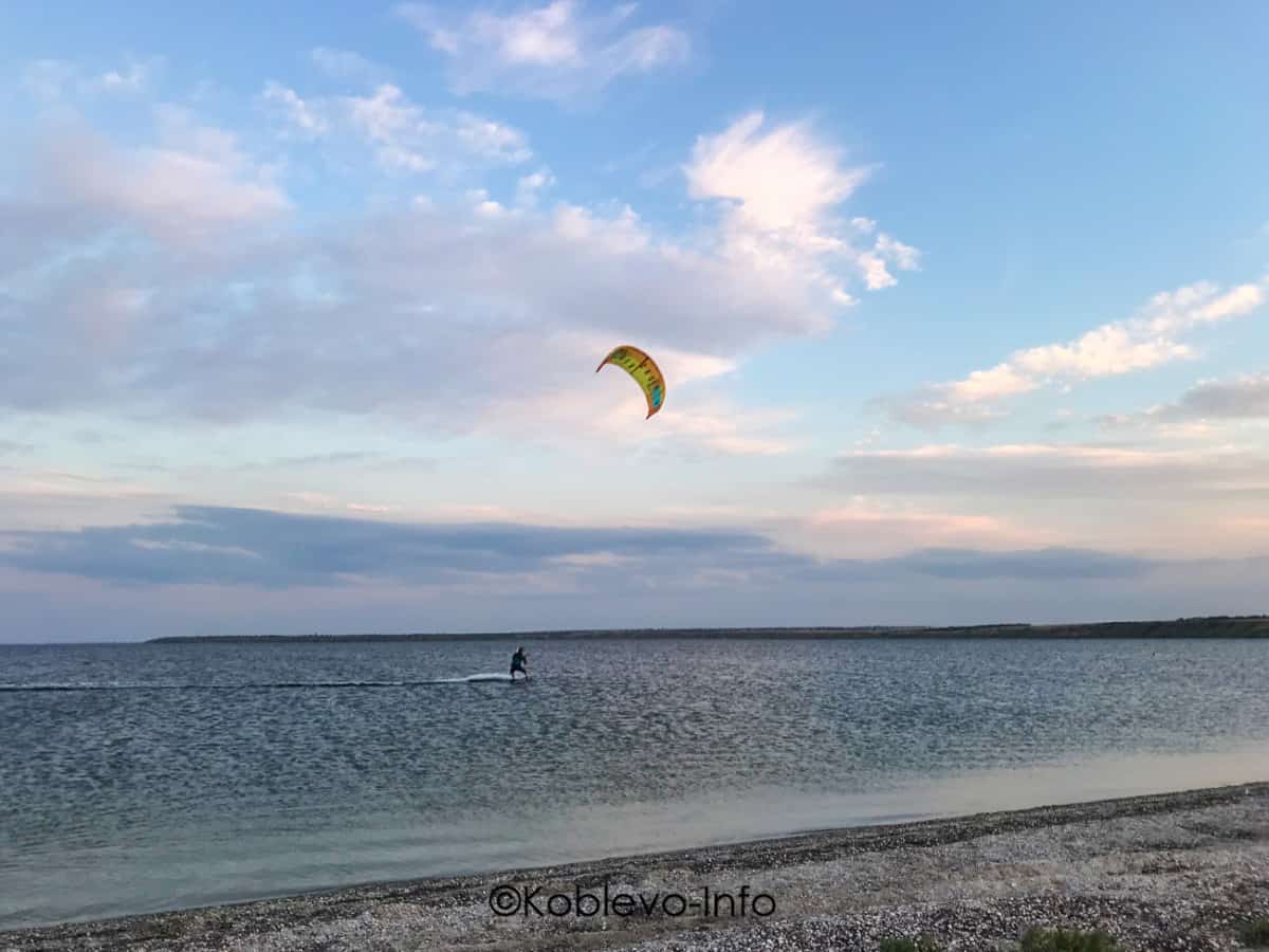 Тилигульский лиман в Коблево. Кайтсерфинг
