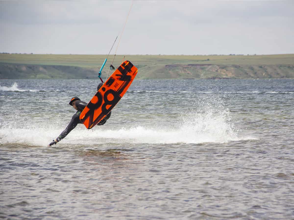 Трюки на кайте в Коблево