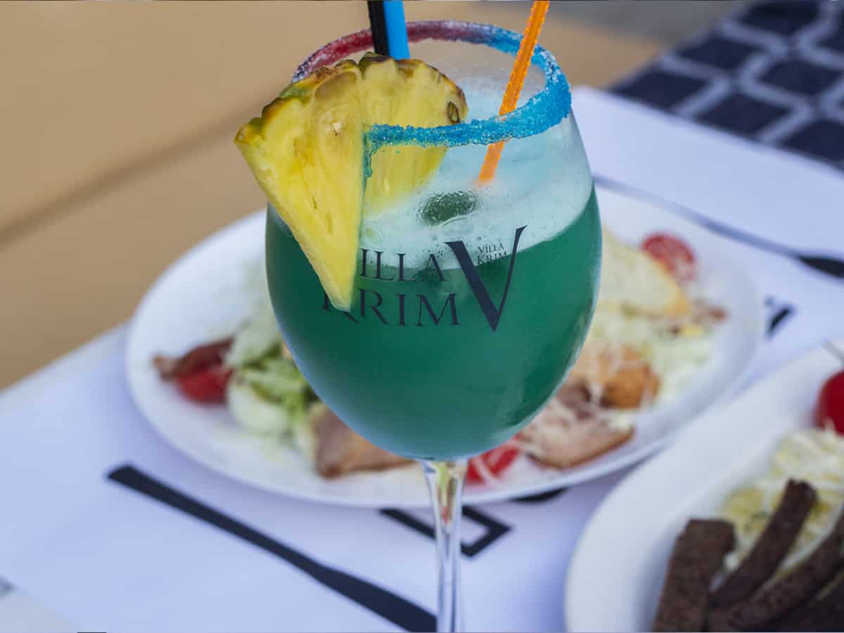 Напитки в ресторане Причал в Коблево