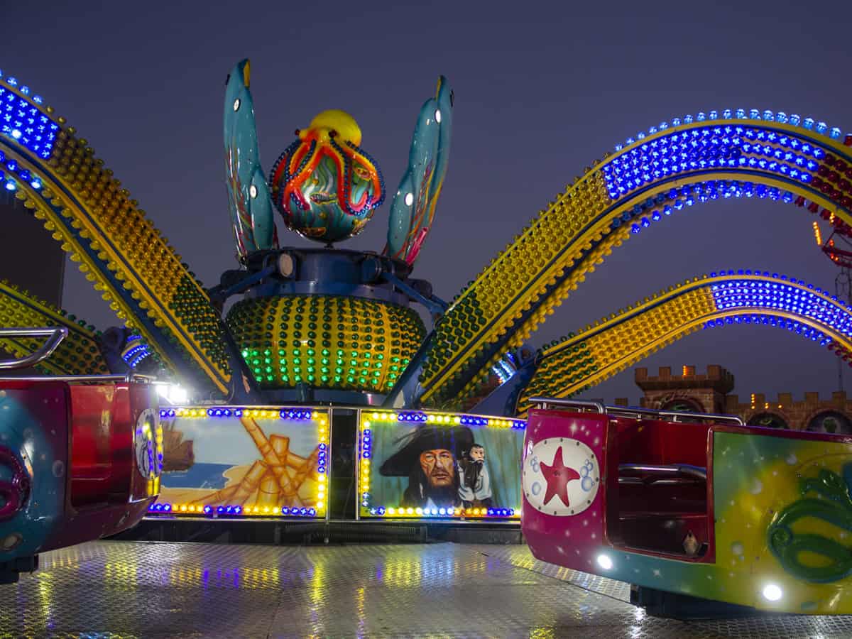 Аттракцион в луна парке в Коблево 2021