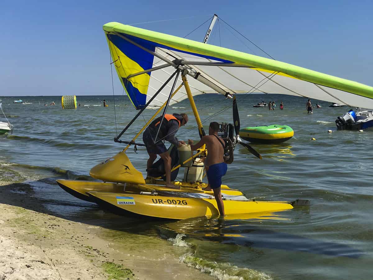 Полет на мотопараплане в Коблево
