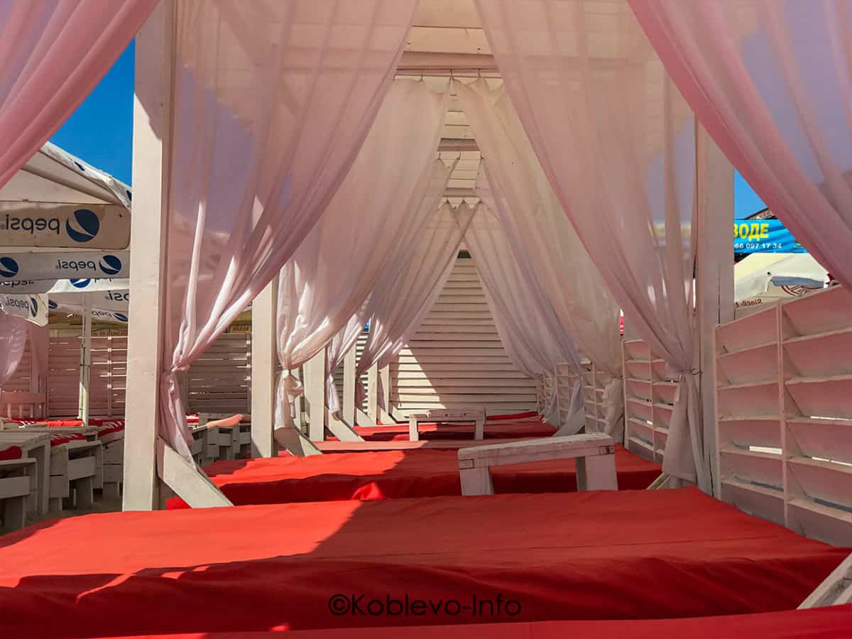 Платный пляж в Коблево