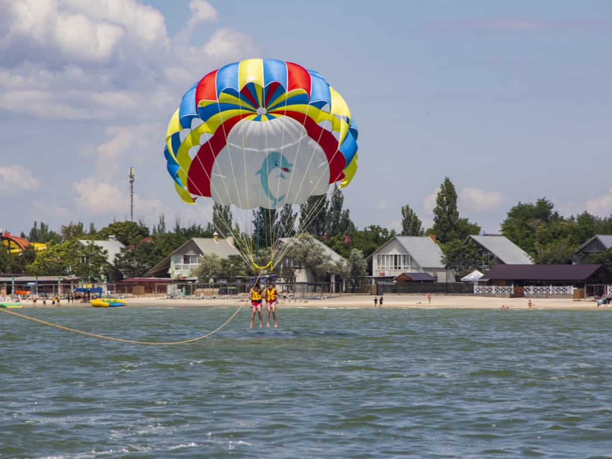 Полет с парашютом в Коблево