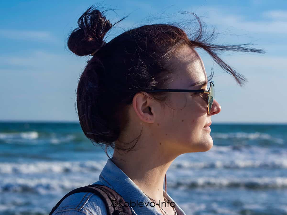 Фото на фоне моря Коблево