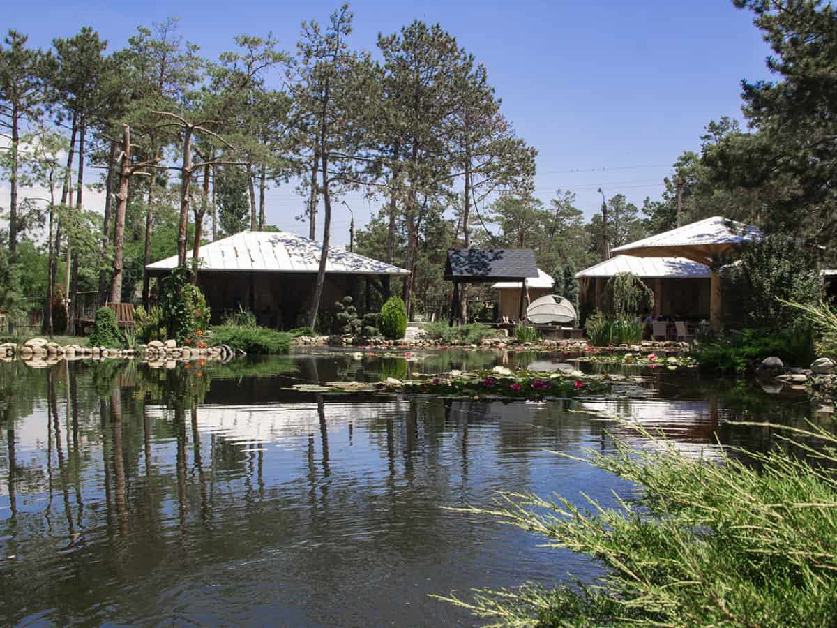 Территория отеля Витал Парк в Коблево