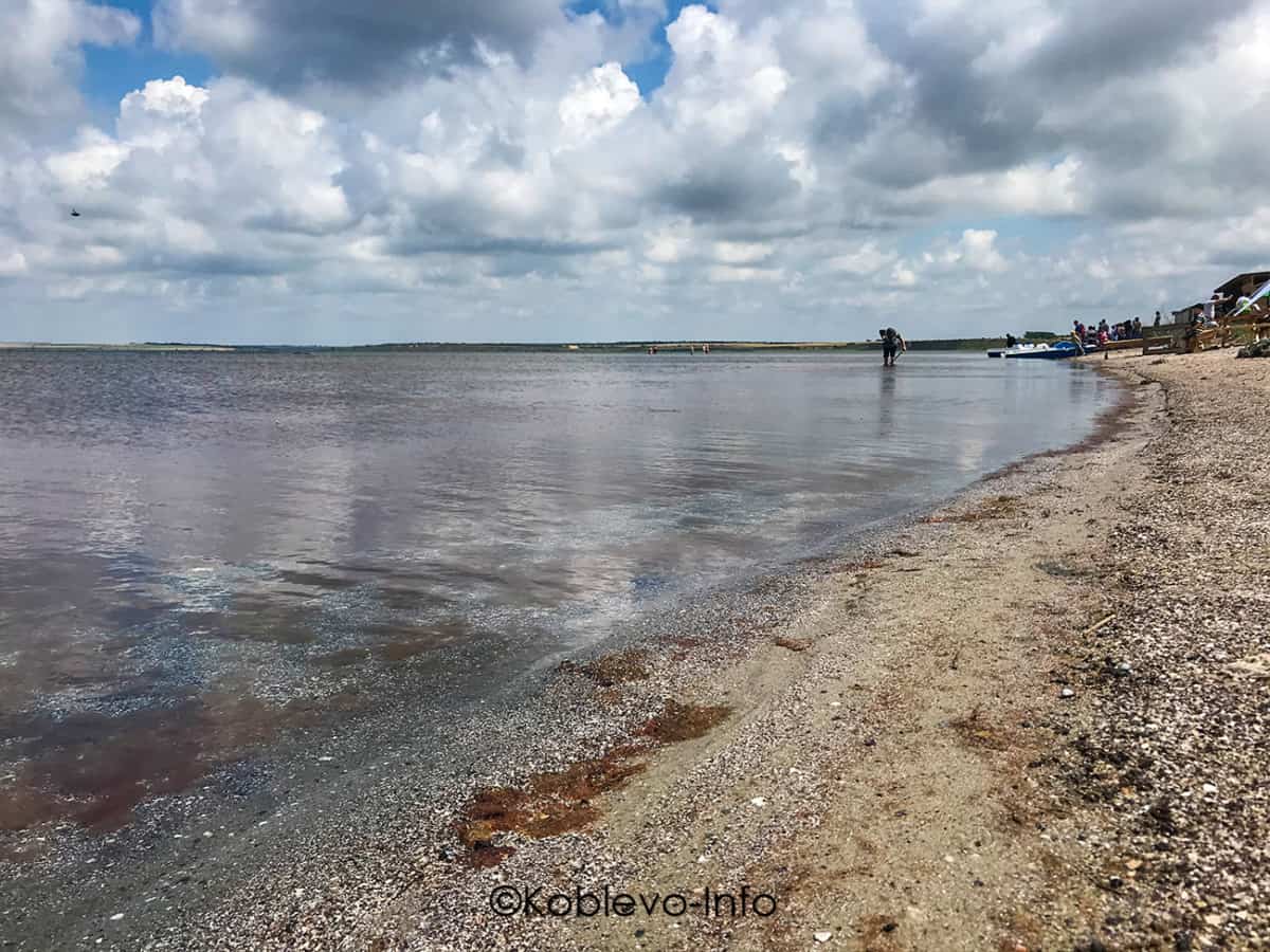 Пляж на Тилигульском лимане в Коблево