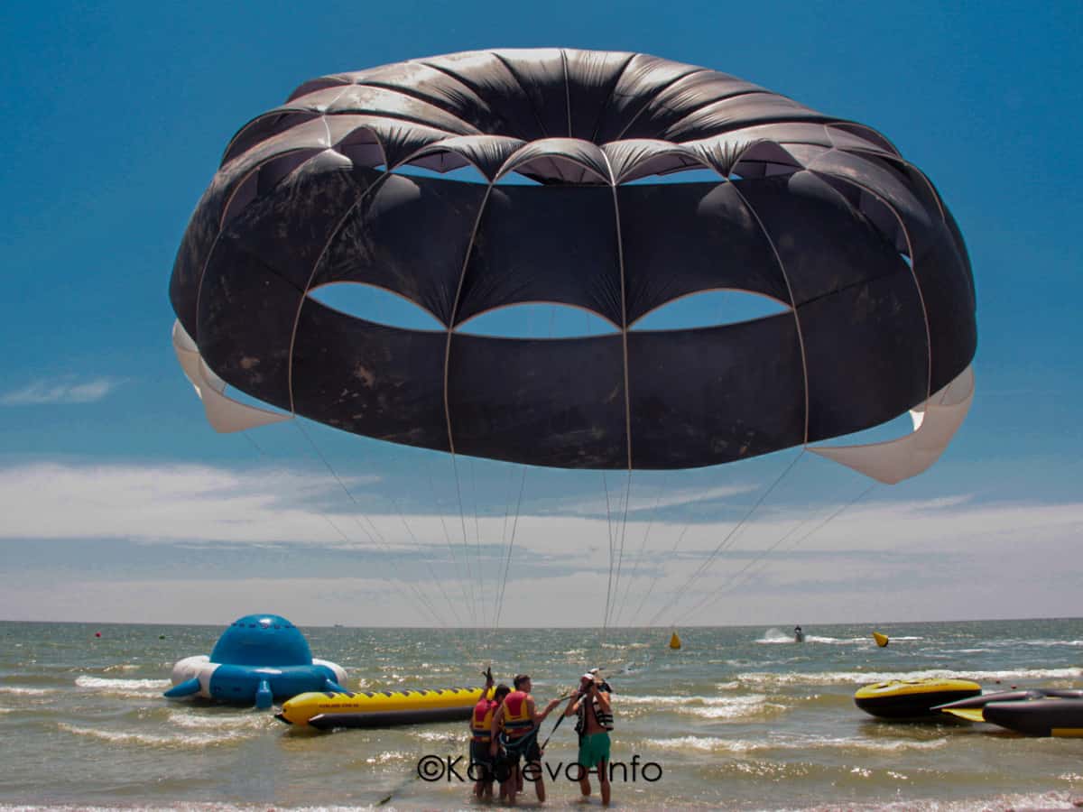 Полет с парашютом в Коблево летом