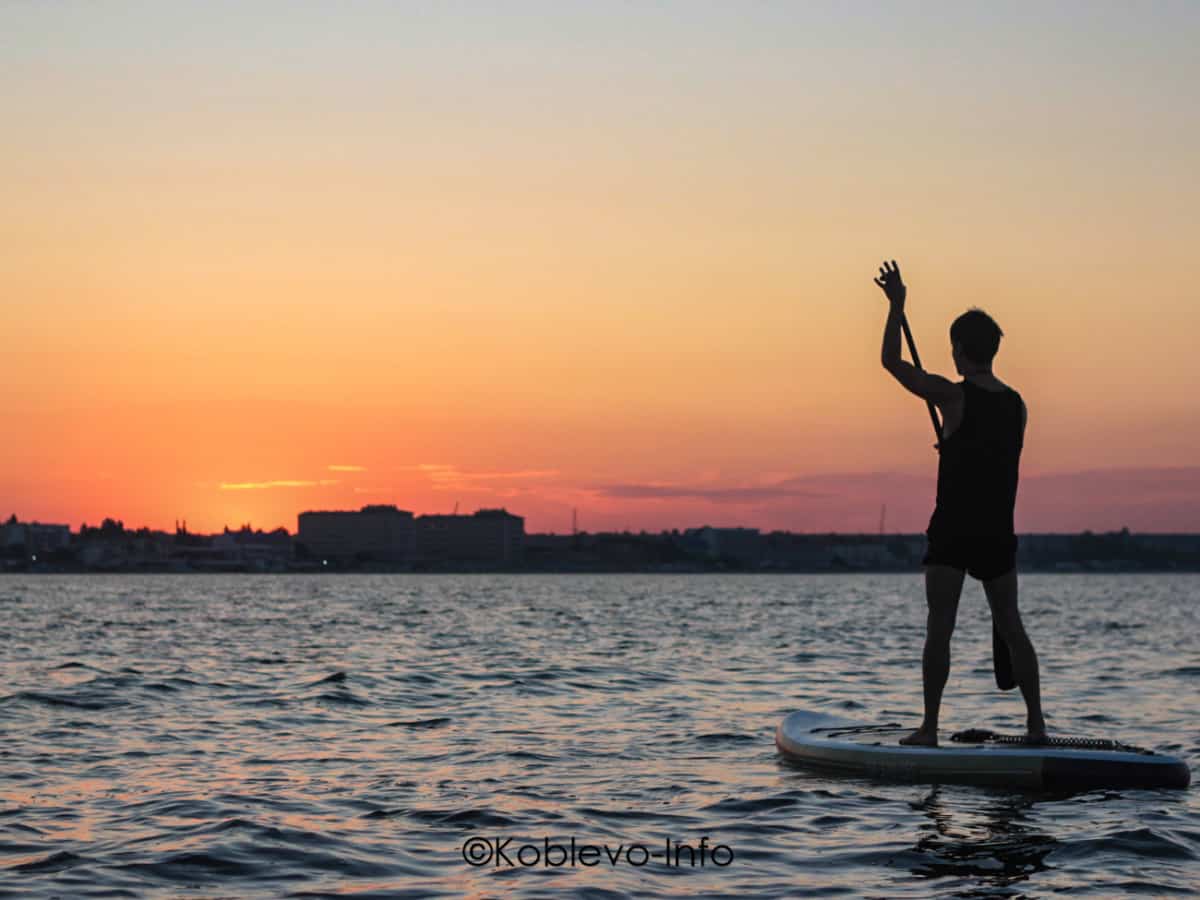 Закат на Черном море в Коблево