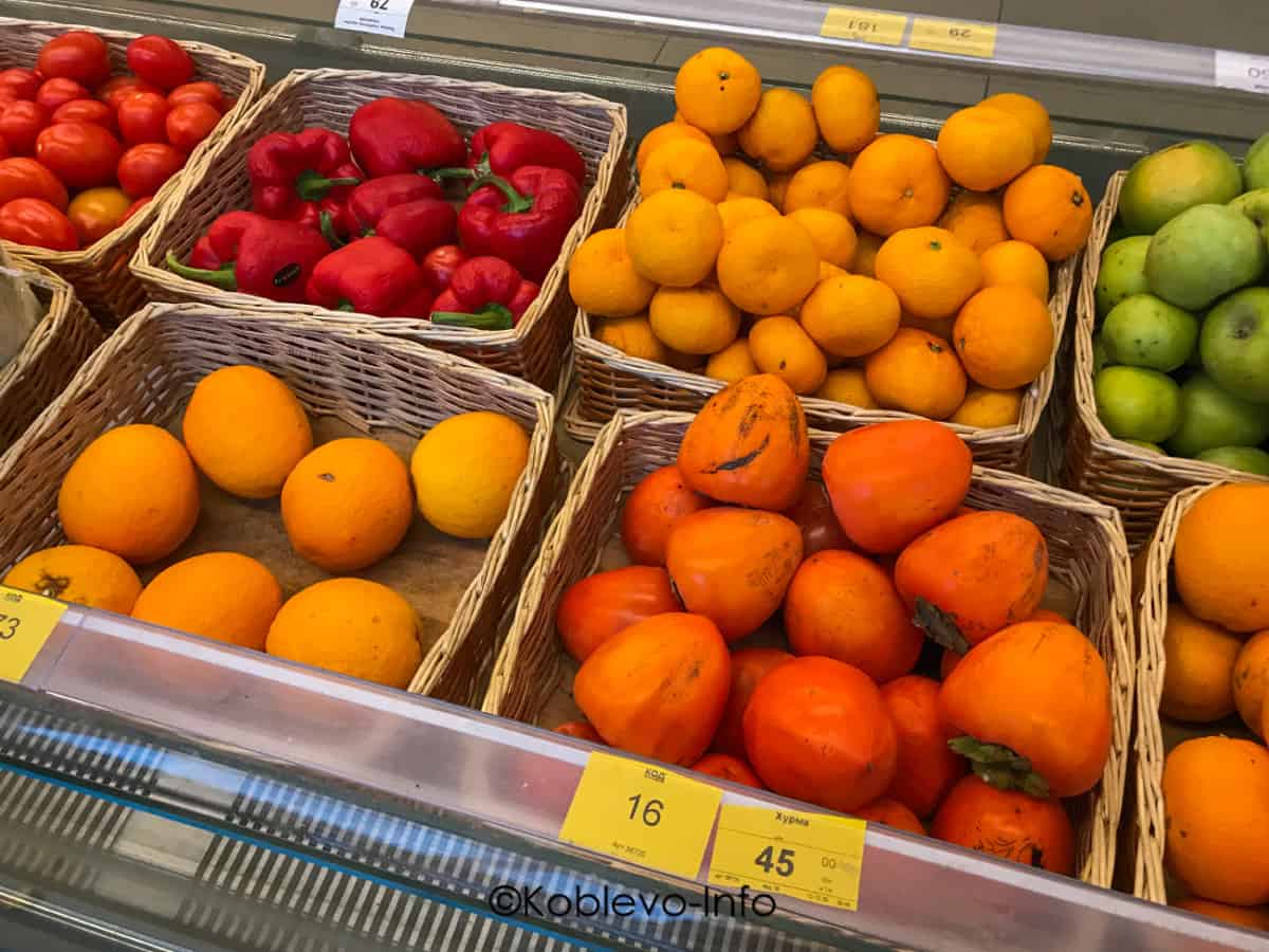 Цены на продукты в Коблево