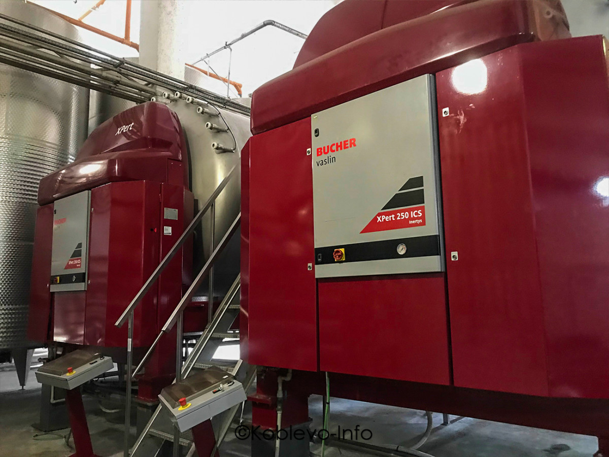 Изготовления вина на заводе Коблево