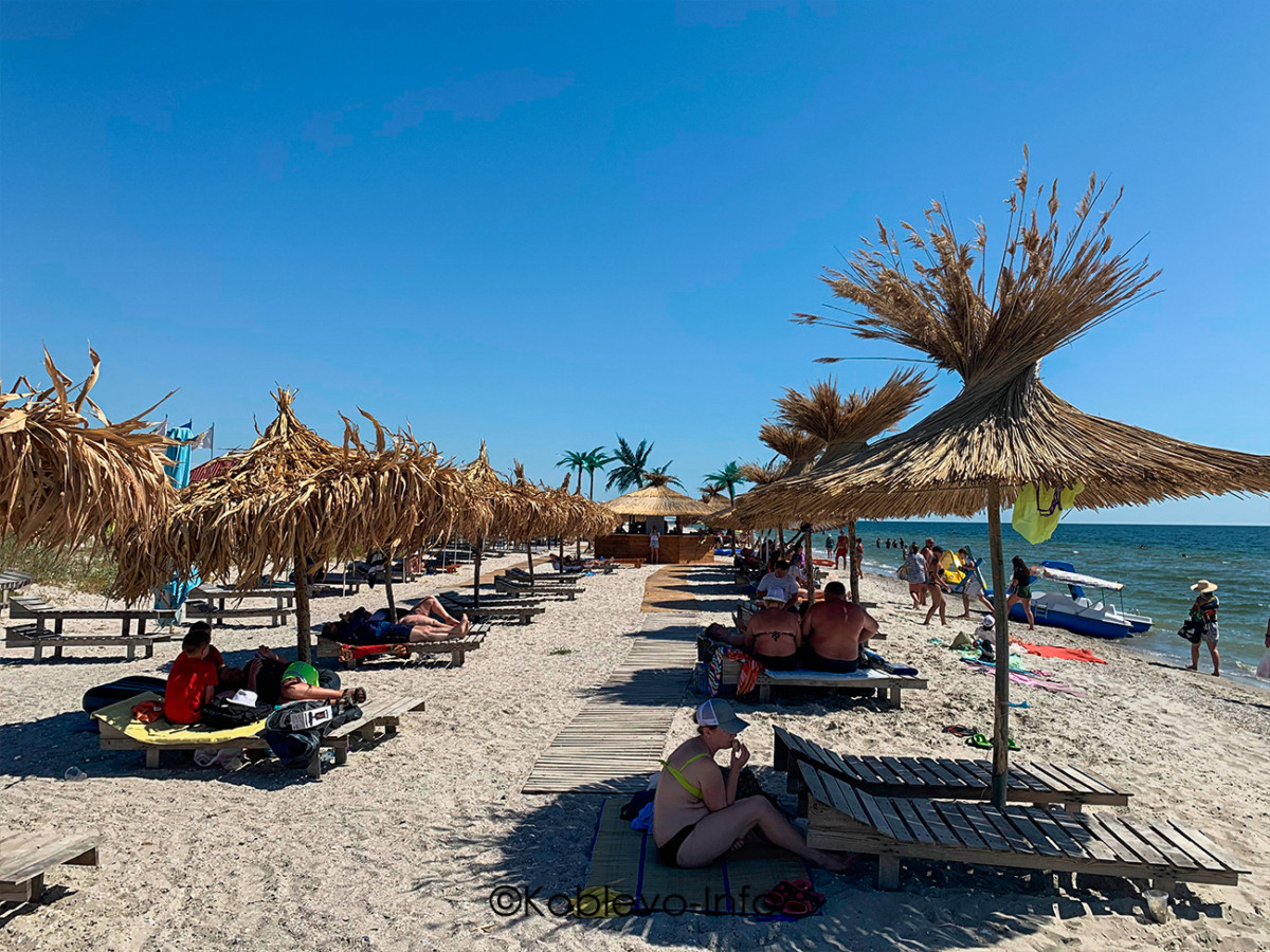 Фото пляжа на Кинбурнском полуострове