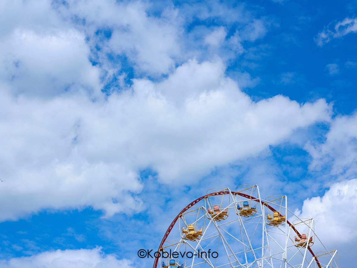 Пляжные фото в Коблево колесо обозрения