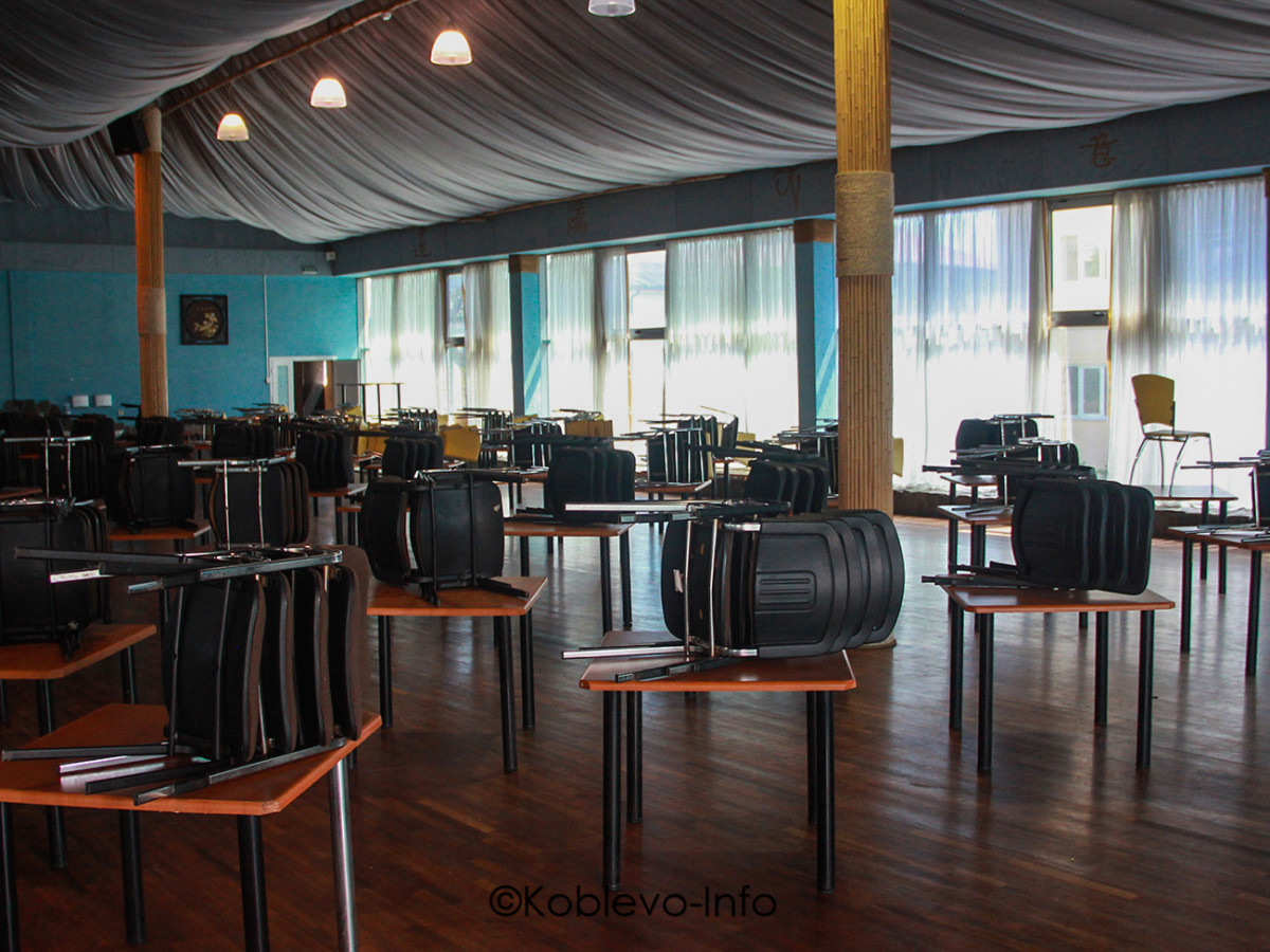 Столовая для отдыхающих базы отдыха Лотос в Коблево