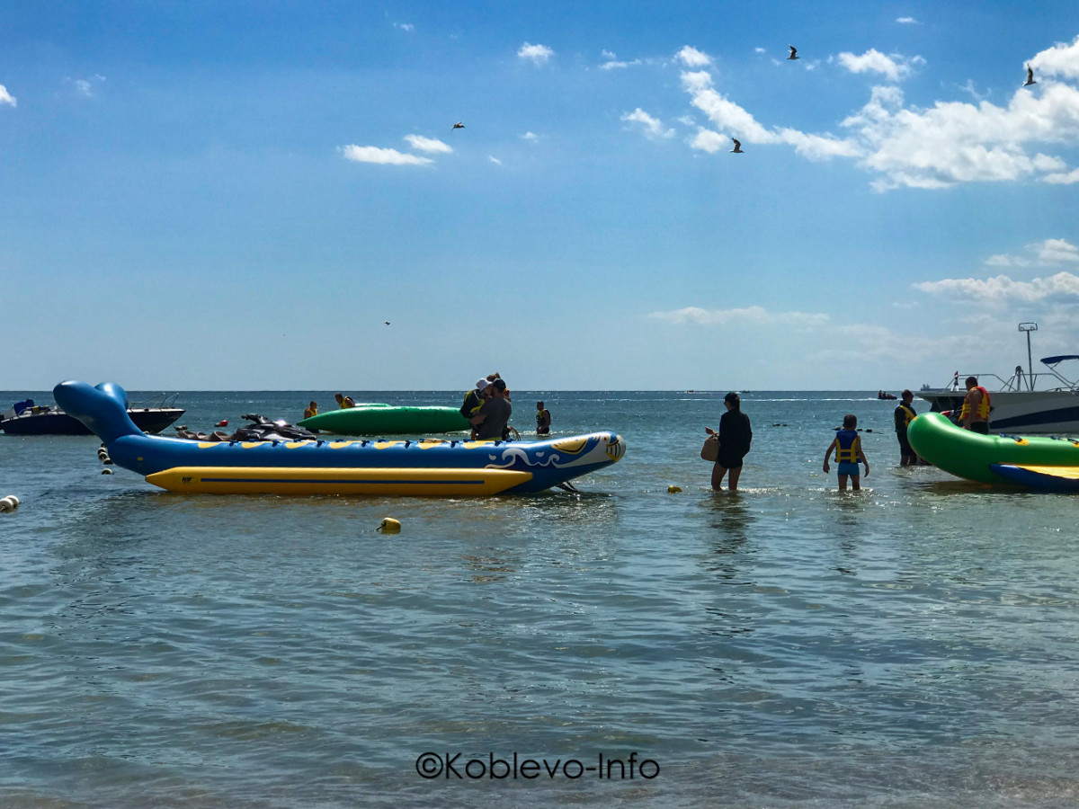 Прокатиться на банане в Коблево