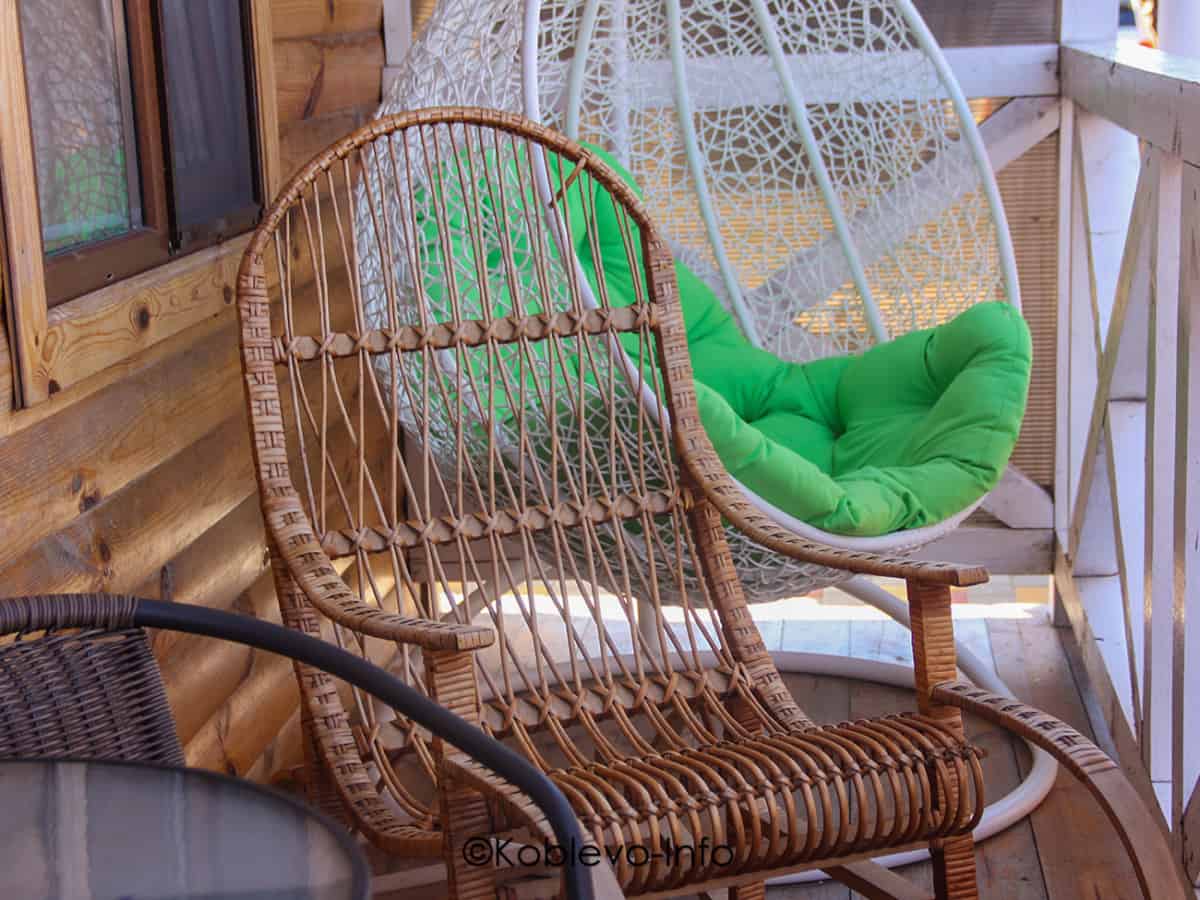 Терраса в номере на базе отдыха Глобус в Коблево